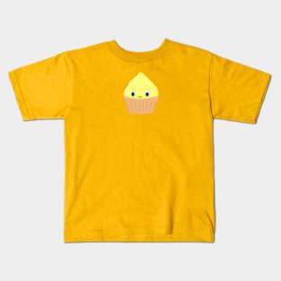 Cute Cartoon Lemon Cupcake Kids T-Shirt